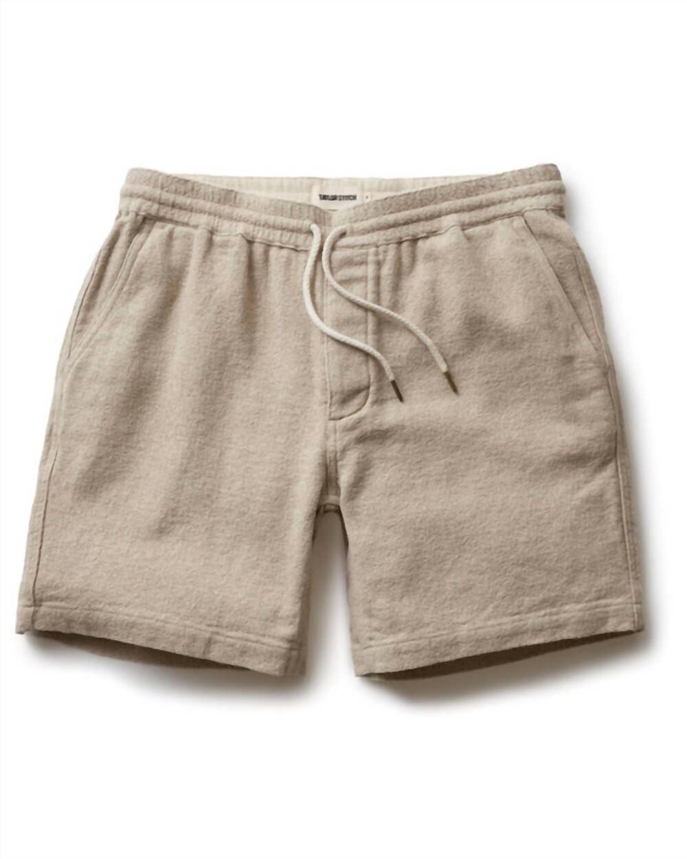 NEW TAYLOR STITCH men's après short in heather oat